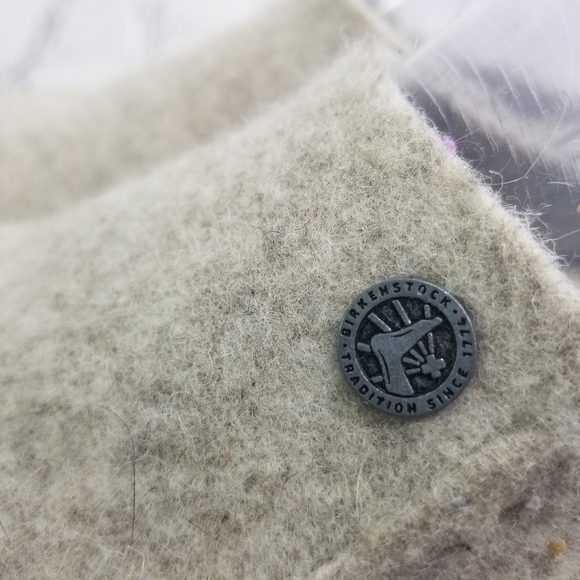 Birkenstock Zermatt wool shearling slippers clogs in oatmeal sold out htf - Picture 11 of 13